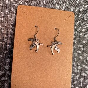 Vintage 90s Dolphin Dangle Earrings